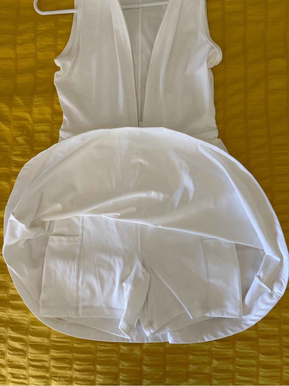 Travis Mathew Movement Sleeveless Polo Dress 2.0 White XS - Picture 9 of 12